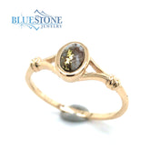 14 Karat Yellow Gold Ring w/ Gold Quartz- Ring size 6